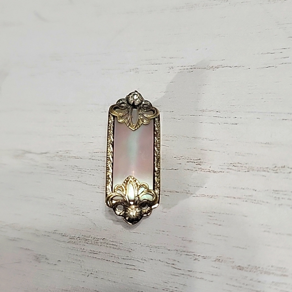 Antique Victorian Edwardian Rectangular Mother Of… - image 6